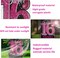 35 Inch Sweet 16 Birthday Large Yard Signs Personalized Name 16th Birthday Lawn Sign Glitter Waterproof Congrats Sign with Stakes for Happy Sweet 16 Party Outdoor
